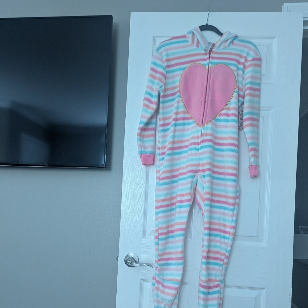 Jessica Simpson Pastel Striped Kids Footie